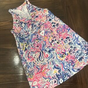 Lilly Pulitzer Women's Sleeveless Dress Ruffle Casual Classic Small